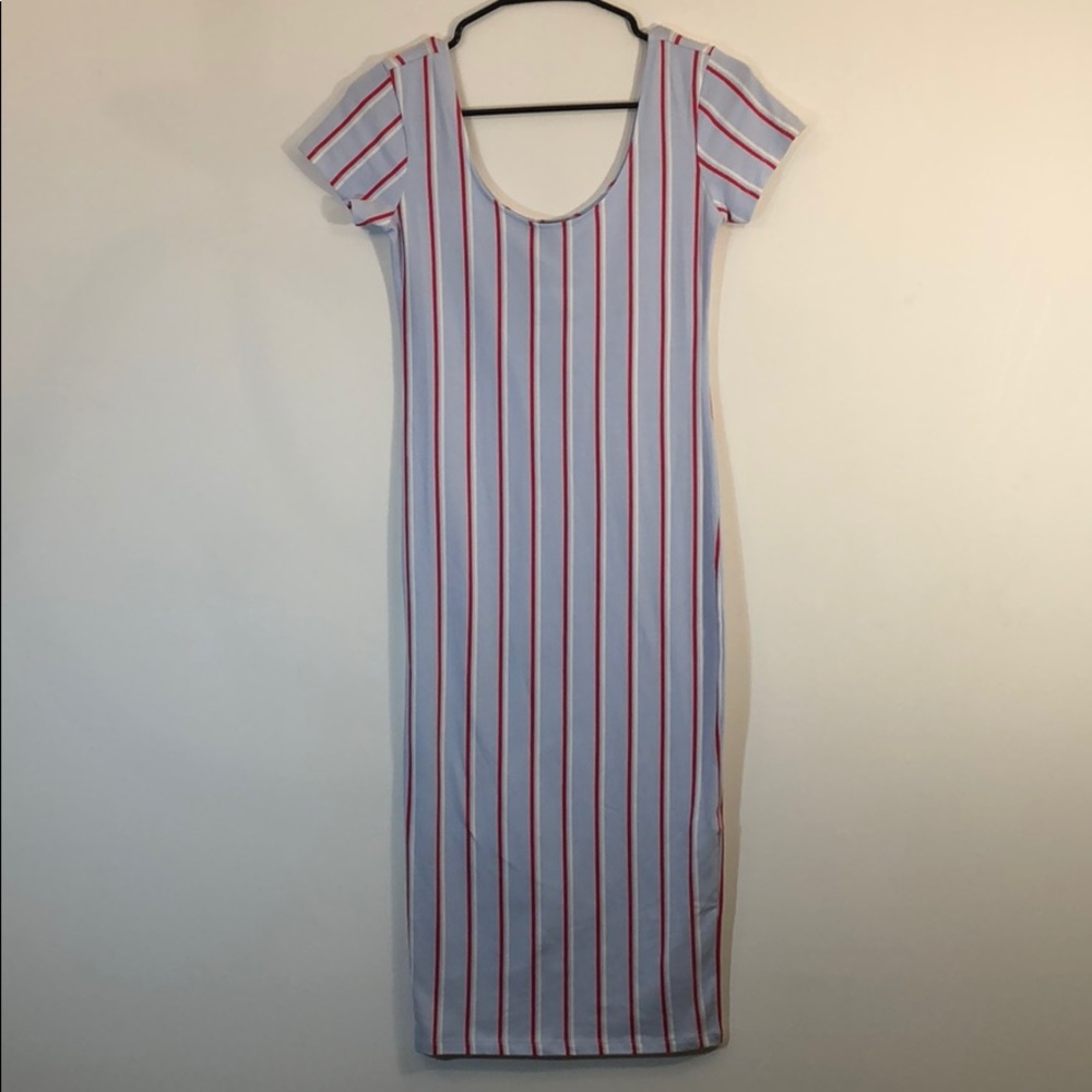 Sleeveless Striped Dress